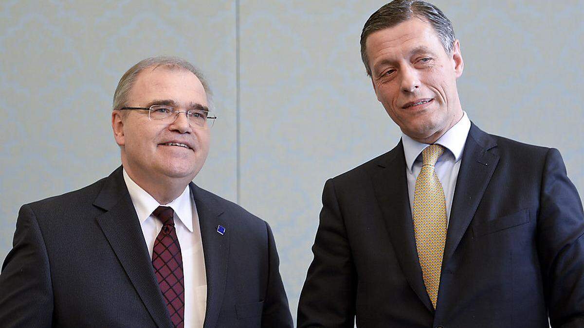 Ex-Justizminister, heute Verfassungsrichter, Wolfgang Brandstetter und Christian Pilnacek: Die beiden sind gut befreundet, der Verdacht auf verbotene Informationsweitergabe ist der Grund für die Suspendierung.