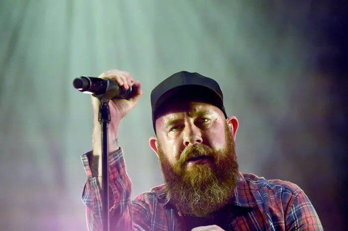Solide, aber überraschungsarme Show: Anders Friden von der Band In Flames