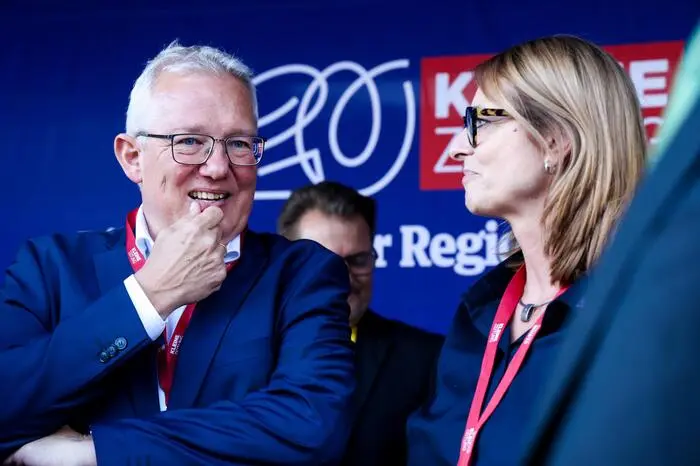 Kleine-Geschäftsführung Thomas Spann und Xenia Daum