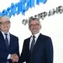 Wolfgang Eder und der neue voestalpine-Konzernchef Herbert Eibensteiner 