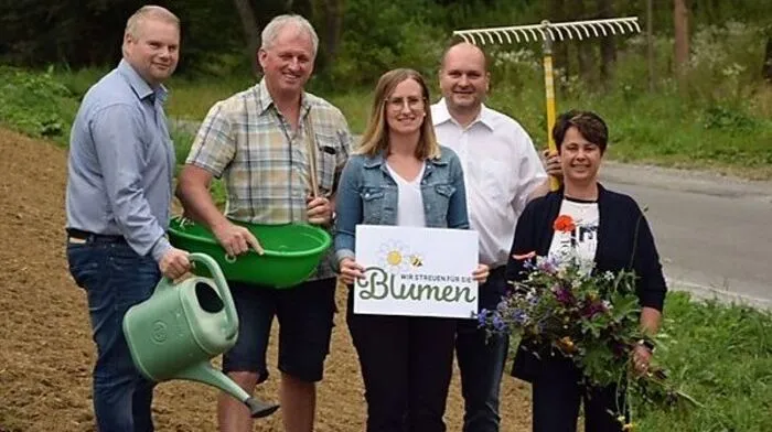 Die ÖVP legt in der Stadt Bärnbach mehrere Blumenwiesen an 