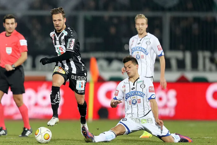 Kristijan Dobras nicht nur mit beeindruckender Akrobatik sondern auch mit einer sehr starken Leistung in der ersten Hälfte.