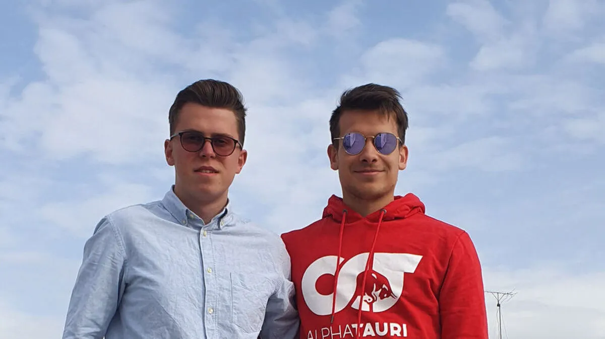 Nikolaus Hufnagl (links) und Jakob Harkamp studieren in Amman