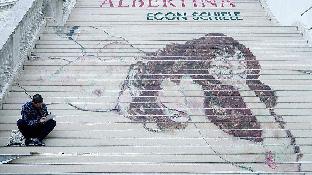 Egon Schiele war bereits 2017 Thema einer Ausstellung in der Albertina (siehe Bild). Heuer wird der Künstler erst recht gefeiert