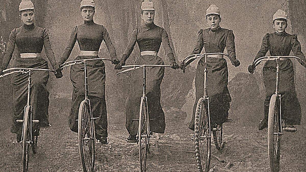 Die Gründerinnen des ersten Grazer Damen-Bicycle-Clubs