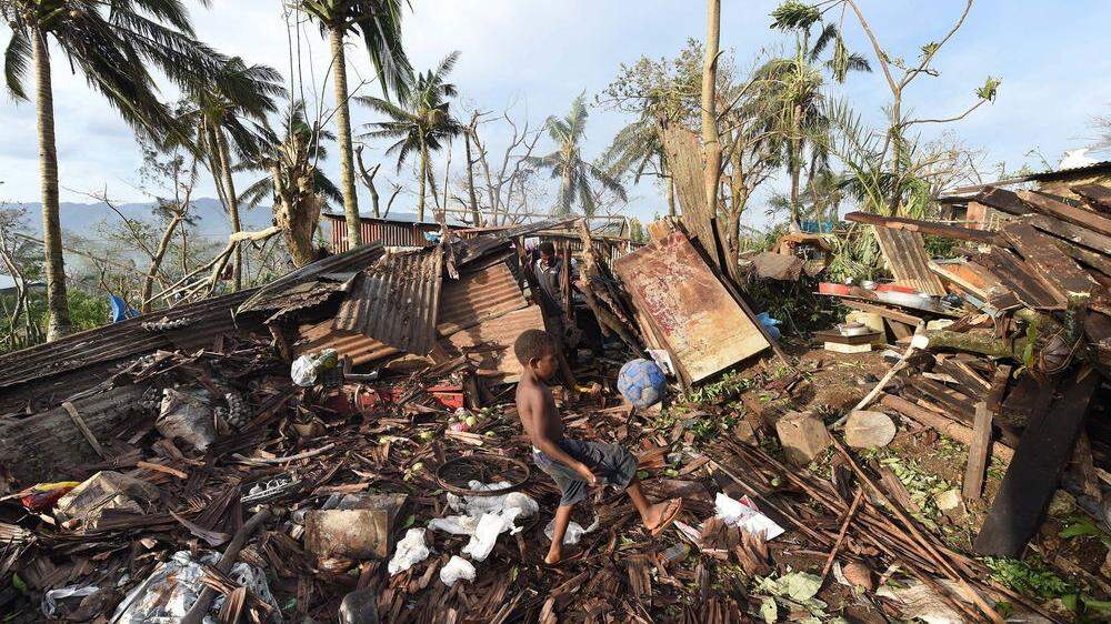 Vanatu nach Zyklon Pam im Jahre 2015