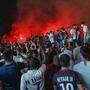 Fans feierten den PSG-Sieg in Paris