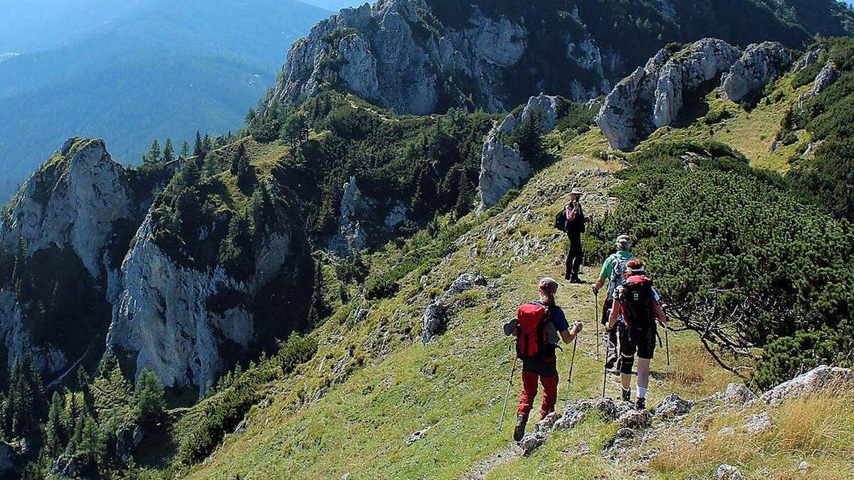 Eine beliebte geführte Wanderung: eine Tour durch die Steiner Alpen