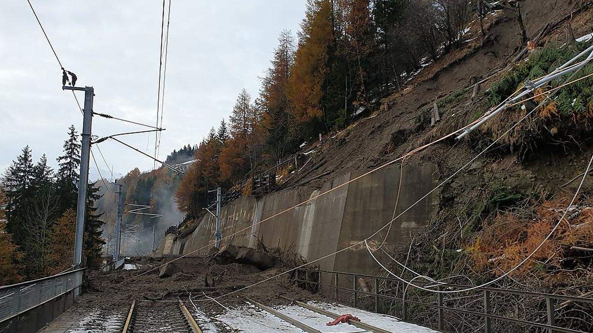 Die Tauernstrecke ist wohl noch bis Ende der Woche gesperrt