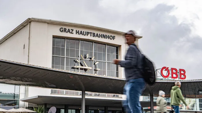 Der Hauptbahnhof in Graz