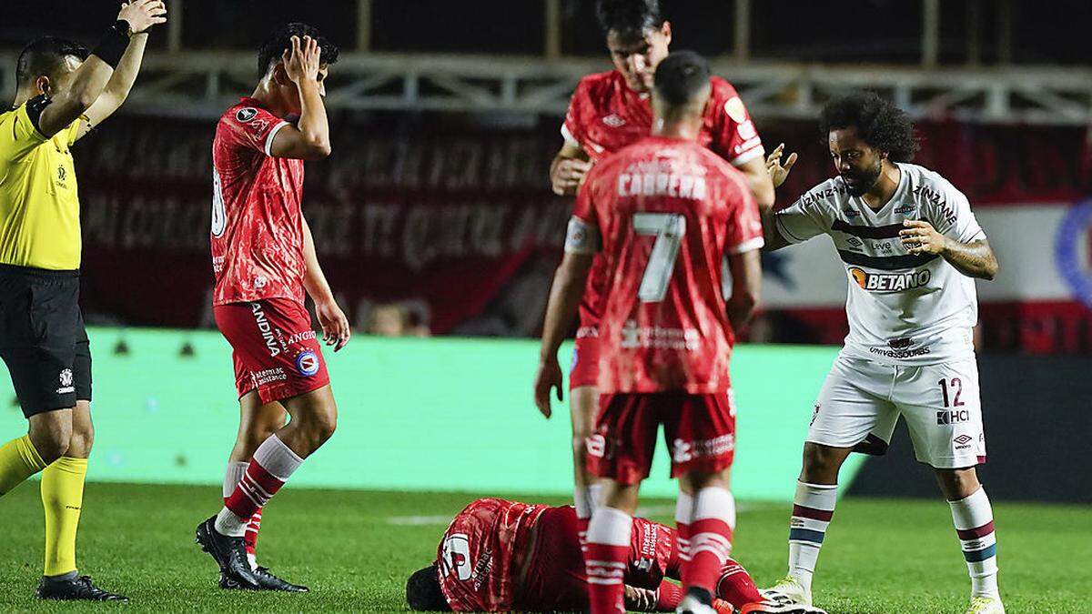 Der Schock stand den Spielern nach dem Foul von Marcelo ins Gesicht geschrieben