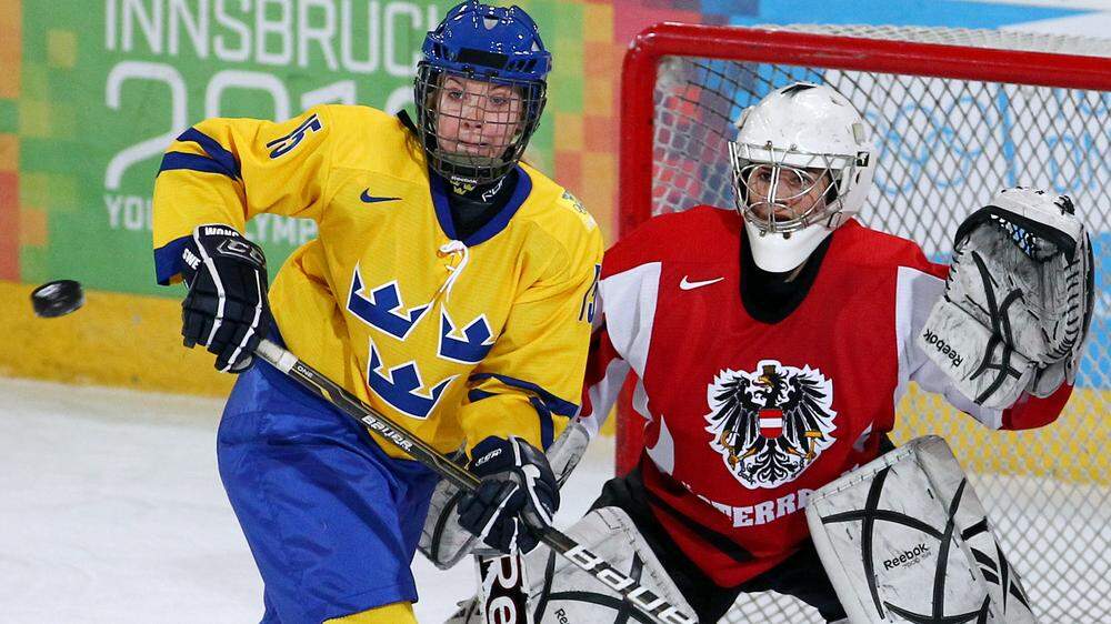 Bei den Olympischen Jugendspielen in Innsbruck gewannen Österreichs Eishockey-Mädchen 2012 Silber
