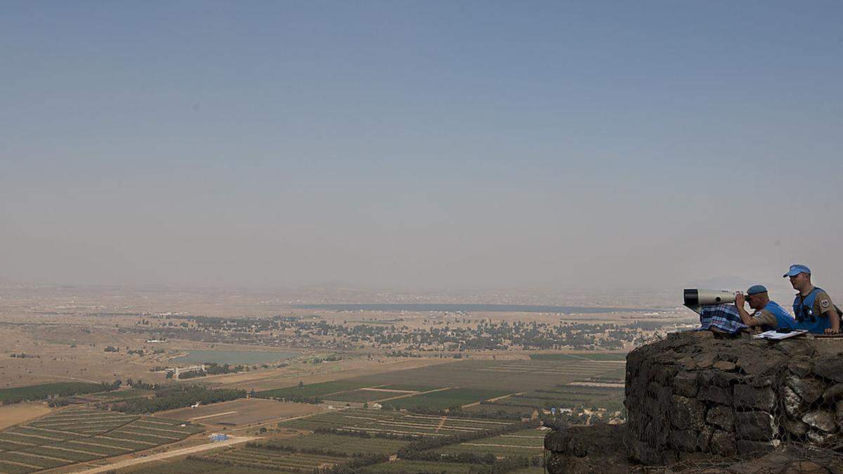 Österreichische UN-Soldaten 2012 am Golan