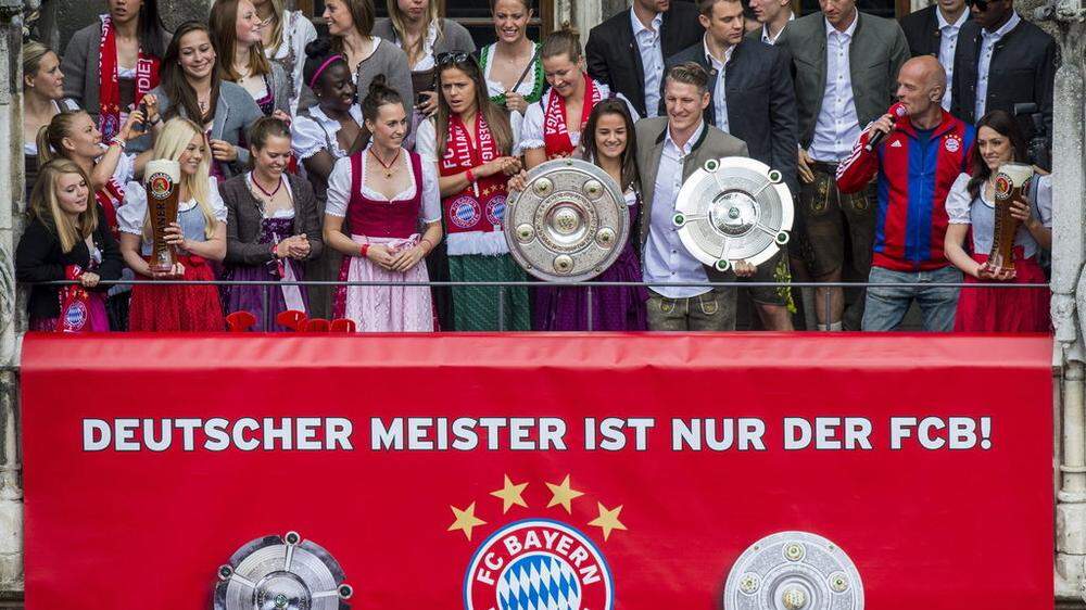Die Bayern feiern ihrenMeistertitel