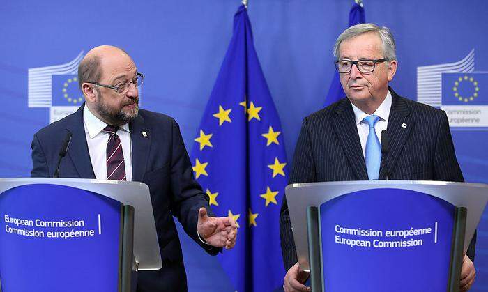 Schulz und Juncker