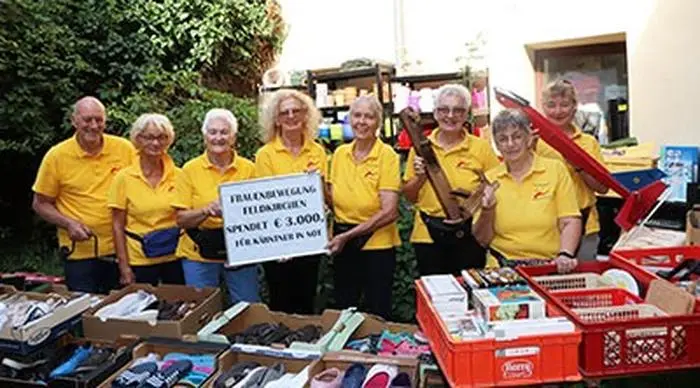 Frauenbewegung Feldkirchen mit Obfrau Brigitte Bock