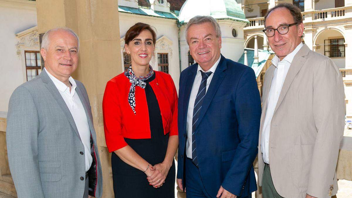 Johann Seitinger (Steiermark), Maria Hutter (Salzburg), Anton Lang (Steiermark) und Johannes Rauch (Vorarlberg)