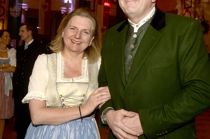 Außenministerin Karin Kneissl (FPÖ) mit ihrem Ehemann Wolfgang Meilinger