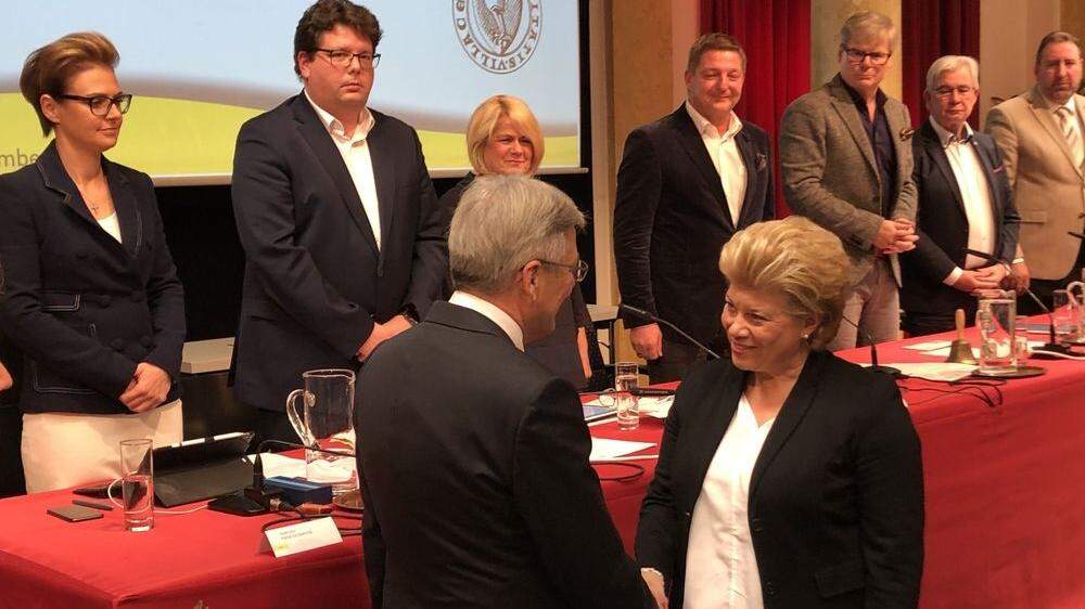Glückwünsche von Landeshauptmann Peter Kaiser für Irene Hochstetter-Lackner 