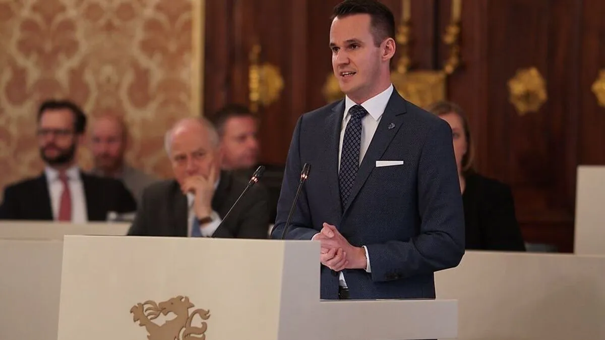 Hermann (FP) im Landtag 