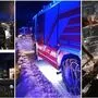 Feuerwehren aus Kammern, Seiz und Gai rücjten Mittwochfrüh zu einem Holzfassadenband in Kammern aus
