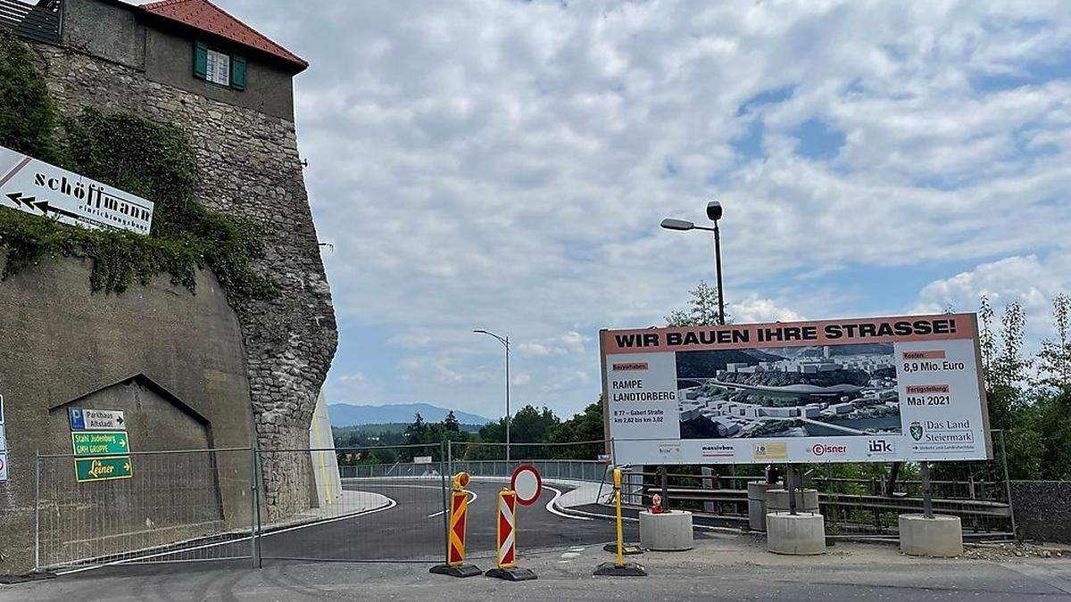 Ab 5. August kann das Straßenstück wieder befahren werden