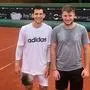 Hans-Peter Kaufmann mit Dominic Thiem in Marbella 