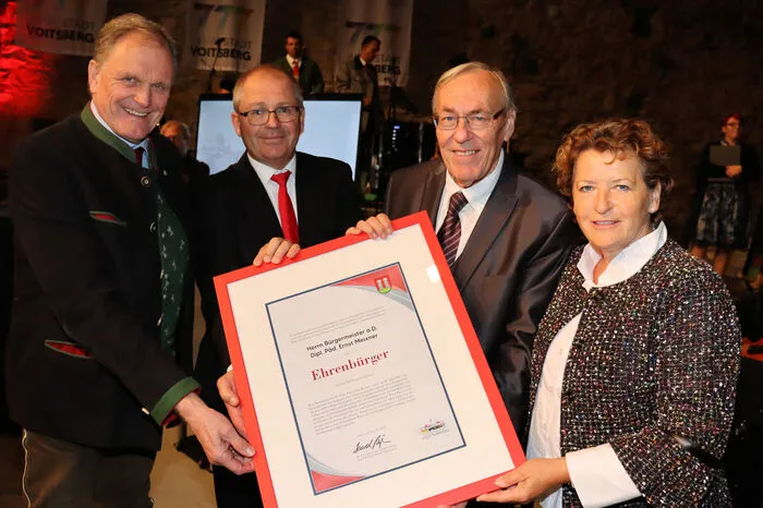 Ehemaliger Bürgermeister von Voitsberg Ernst Meixner erhielt die Ehrenbürgerschaft