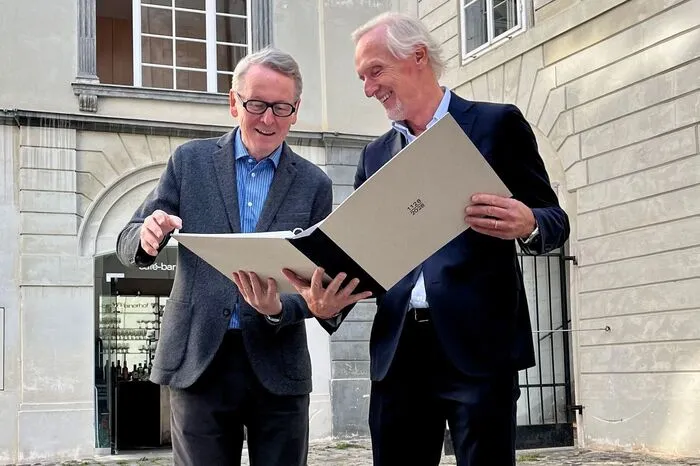 Otto Hochreiter und Günter Riegler stellten ihre Vision am Montag im GrazMuseum vor.