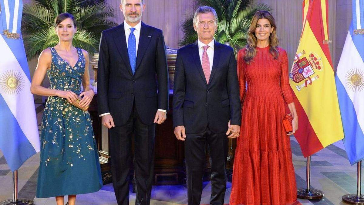 Sehr elegant: Letizia und Juliana mit ihren Männern