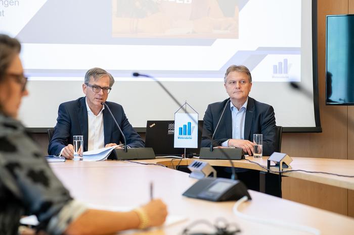 Wietersdorfer-Vorstandschef Michael Junghans, Finanzvorstand Hannes Gailer beim Bilanz-Gespräch in Klagenfurt 
