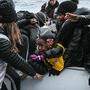 Bootsflüchtlinge in Griechenland
