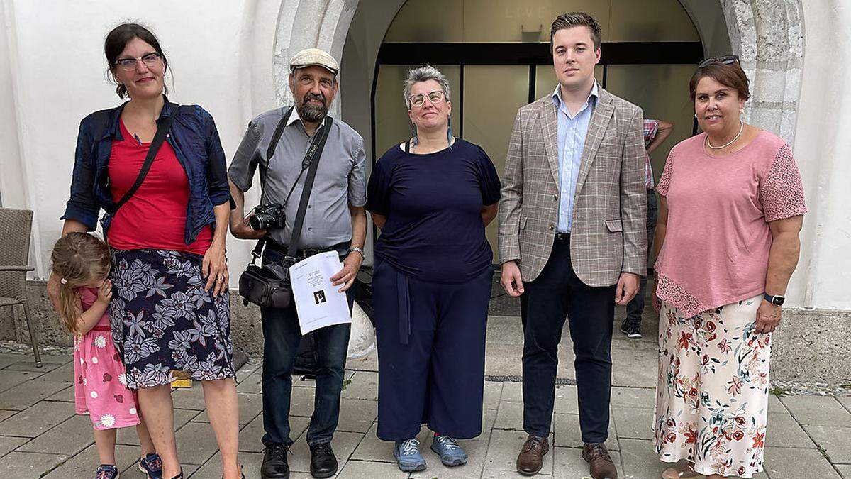 Daniela Grabe, Christian Teichert, Miriam Falke, Kulturreferent Johannes Gsaxner und Susanne Leitner-Böchzelt, Leiterin des MuseumsCenter Leoben