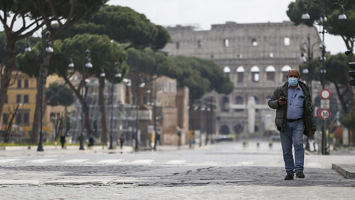 Rund um das Kolosseum in Rom ist es derzeit ruhiger