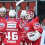 Die Freude über den Auftaktsieg gegen Salzburg war bei den KAC-Spielern groß