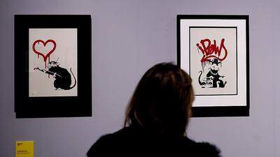 Banksys Arbeiten wurden bereist in mehreren Museen gezeigt - und nun in Brüssel beschlagnahmt
