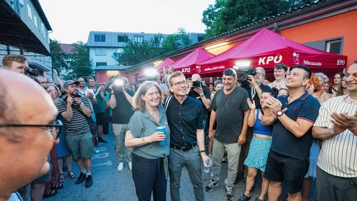 Am Sonntag feierten Elke Kahr und Robert Krotzer mit Mitstreitern – doch seither geht es Schlag auf Schlag
