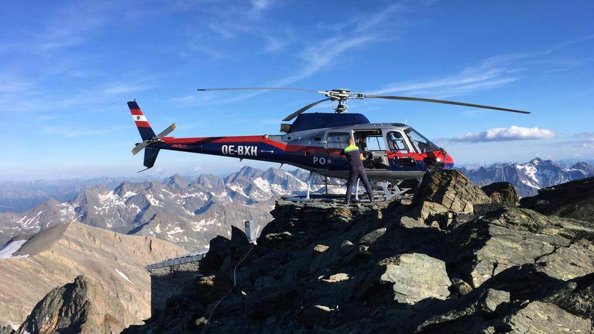 Eine Punktlandung müssen die Piloten auf dem Provisorium bei der Adlersruhe hinlegen