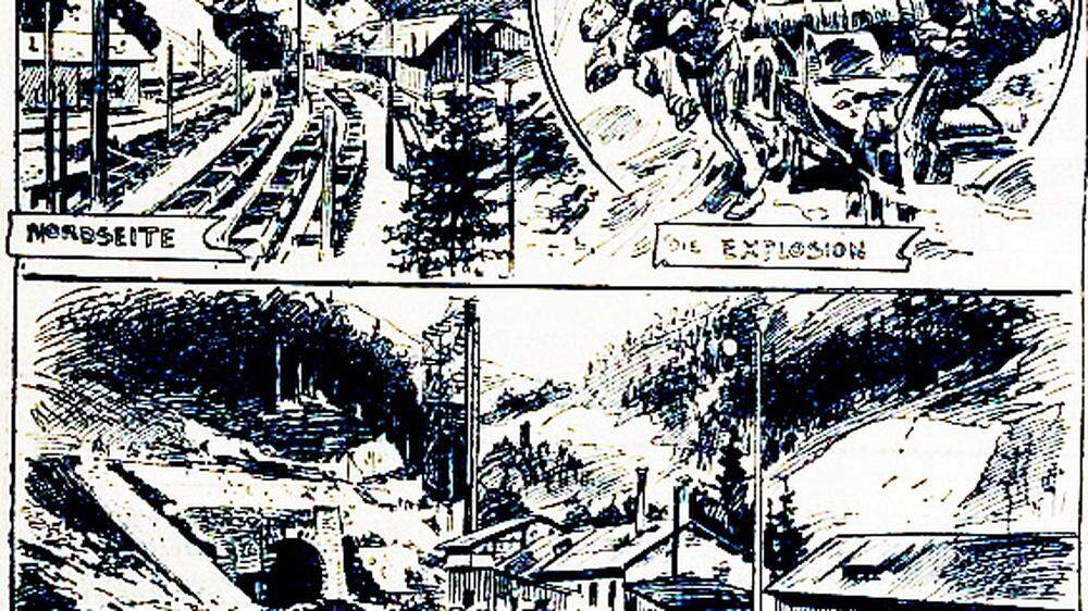 Die Gasexplosion im Bosrucktunnel im Jahr 1905 