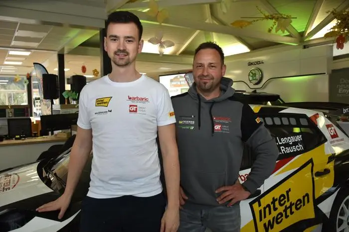 Michael Lengauer (vorne) und Jürgen Rausch 