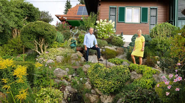Die Johams ergänzen sich auch bei der Gartengestaltung perfekt 