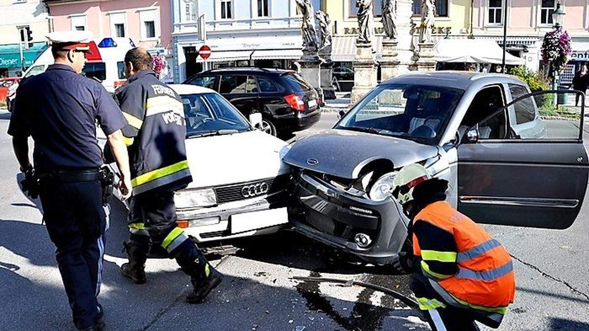 Der Unfall verursachte einen längeren Stau