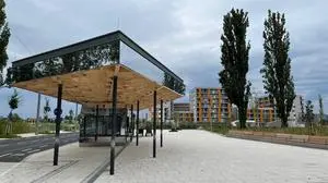 Samstag zu Mittag: Gähnende Leere. Nur verinzelt sieht man Bewohner in der "Geisterstadt" zu Reininghaus