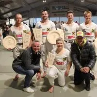 Vorne von links: Franz Holzer, Maximilian Wibmer und Thomas Gander. Hinten von links: Lukas Mattersberger, Philip Holzer, Matthäus Gander und Gabriel Mariner