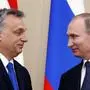 Der ungarische Ministerpräsident Viktor Orban mit dem mutmaßlichen Kriegsverbrecher und russischen Präsidenten Wladimir Putin im Jahr 2016.