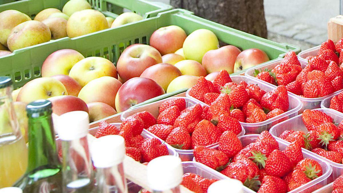 Regionale Produkte am Grazer Kaiser-Josef-Markt