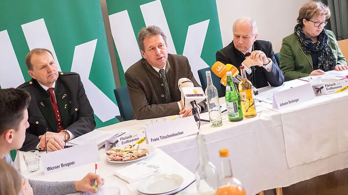 Werner Brugner, Franz Titschenbacher, Hans Seitinger und Gusti Maier  