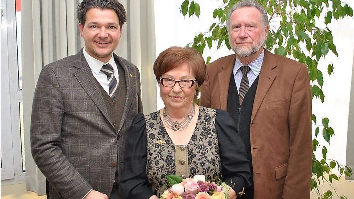 Villachs ÖVP-Chef Peter Weidinger (links) mit Christiana Krainer und Horst Baumgartner