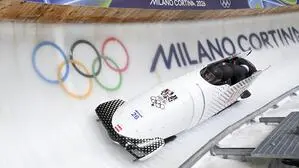 Der <strong>Viererbob</strong> mit Jakob Mandlbauer kam in Cortina zu Sturz