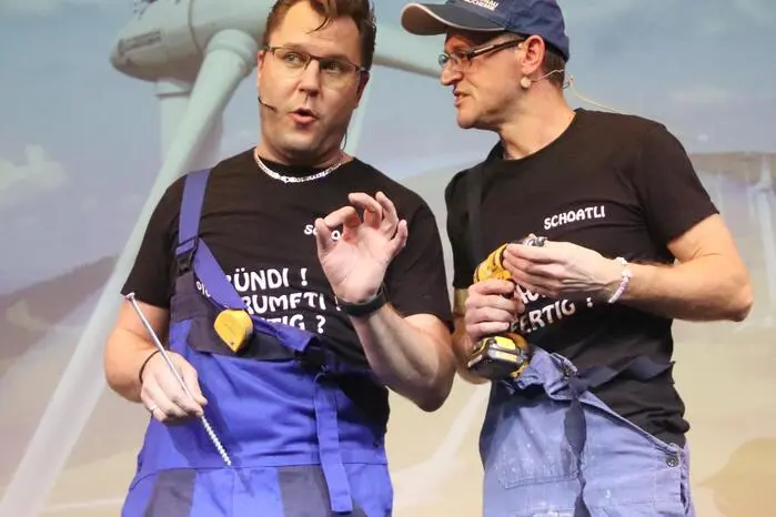 Andi Hobel und Xandi Schwab im "Sogschoatnduo"